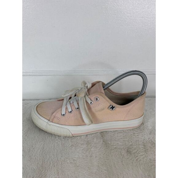 Hurley Womens Size 6M Pink Canvas Sneakers Casual Shoes - Picture 4 of 9